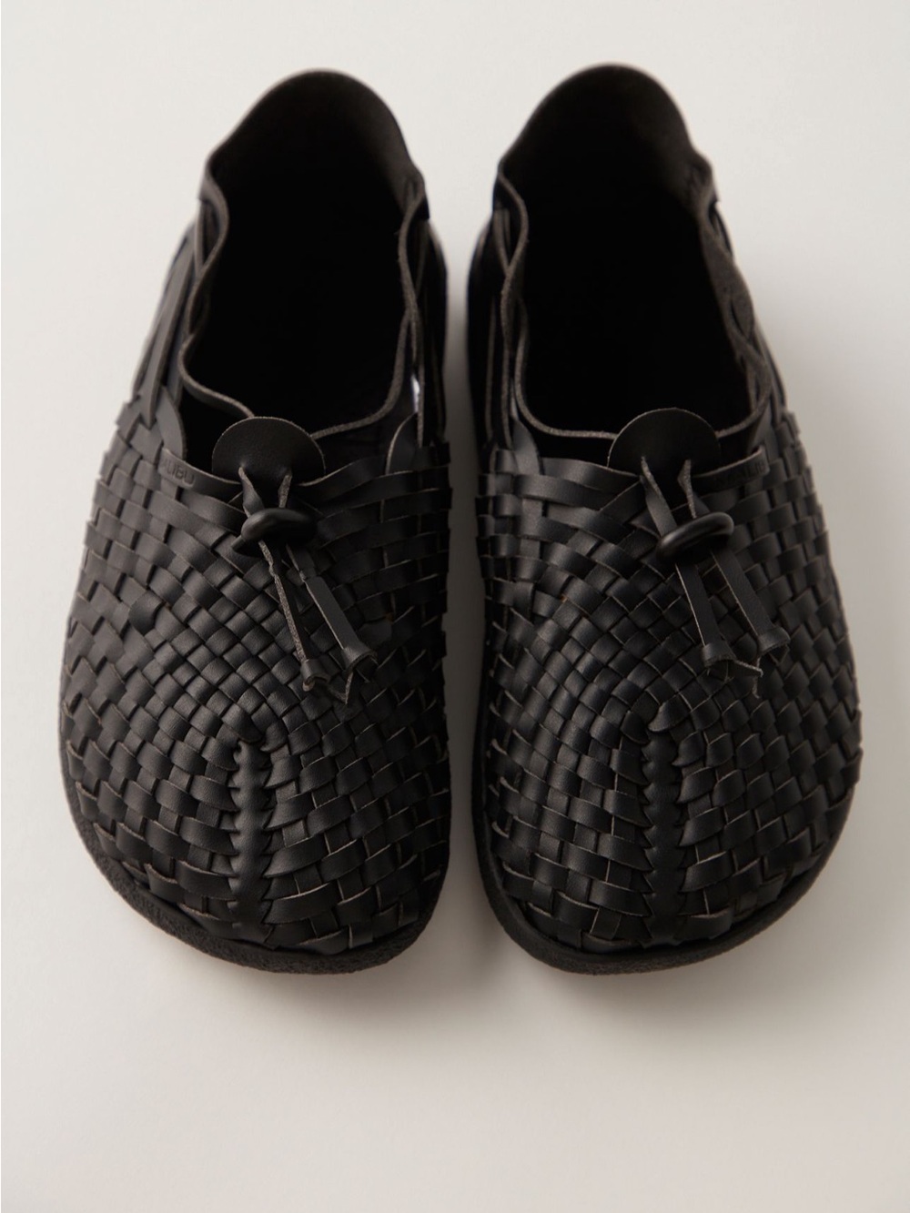 Malibu Latigo Black Woven Sandals New